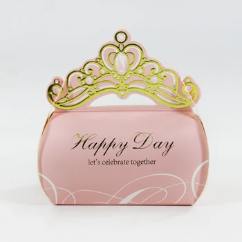 10tk/Palju Pruunistavate Crown Kasuks Candy Kasti Pulmapidu Sünnipäeva Kaasamine Candy Karbid Šokolaadi Kingitus Pakendi Karp
