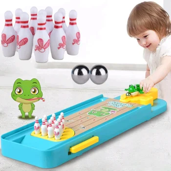 Mini Desktop Bowling Mängu Mänguasja Naljakas Sise-Vanema-Lapse Interaktiivne Tabel Spordi Mängu Mänguasja Bowling Haridus Kingitus Lastele