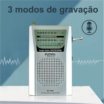 Kaasaskantav AM FM-Raadio 2AA Akuga 2-Band Mini Tasku Raadio koos Valju Kõlar 3,5 mm Kõrvaklappide Pistikupesa Kasutamiseks Hädaolukorras