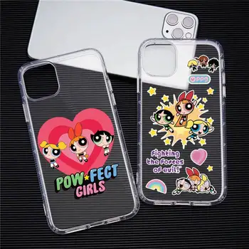 Armas Powerpuff Tüdrukud Telefon Case For iphone 14 13 12 11 XS Pro Max 8 7 Pluss X-XR Silikoonist, Pehme Kaas
