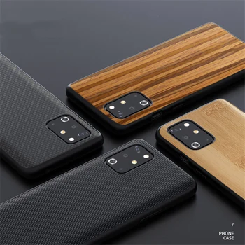 Puidust, Bambusest süsinikkiust Nailon Silikooni Puhul Üks Pluss 9 OnePlus 9 Pro 8 8T ametlik Disain tagakaane Juhtudel